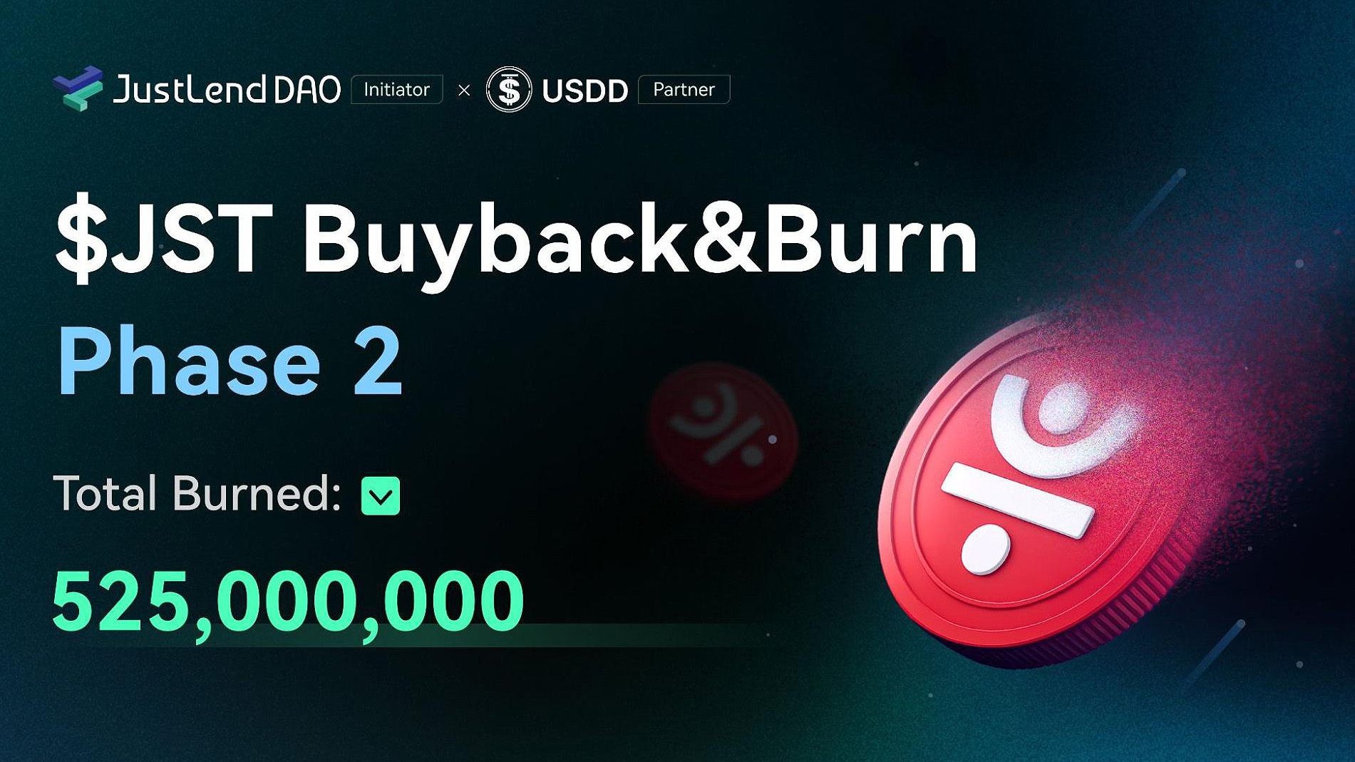 JustLend DAO Completes Second JST Buyback and Burn, Removing Nearly 11% of  Total Supply