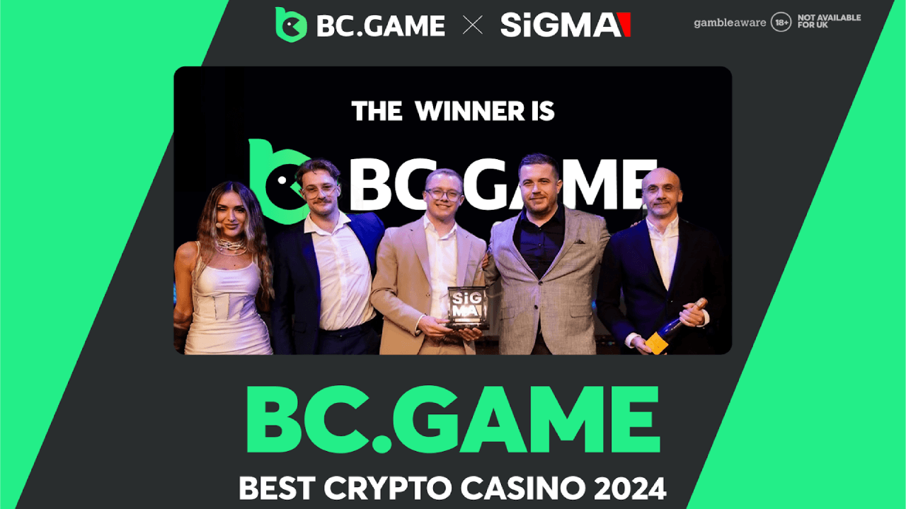 BC.GAME Celebrates Third Consecutive Win at the SiGMA Global Gaming Awards  With 2024 Best Crypto Casino Title