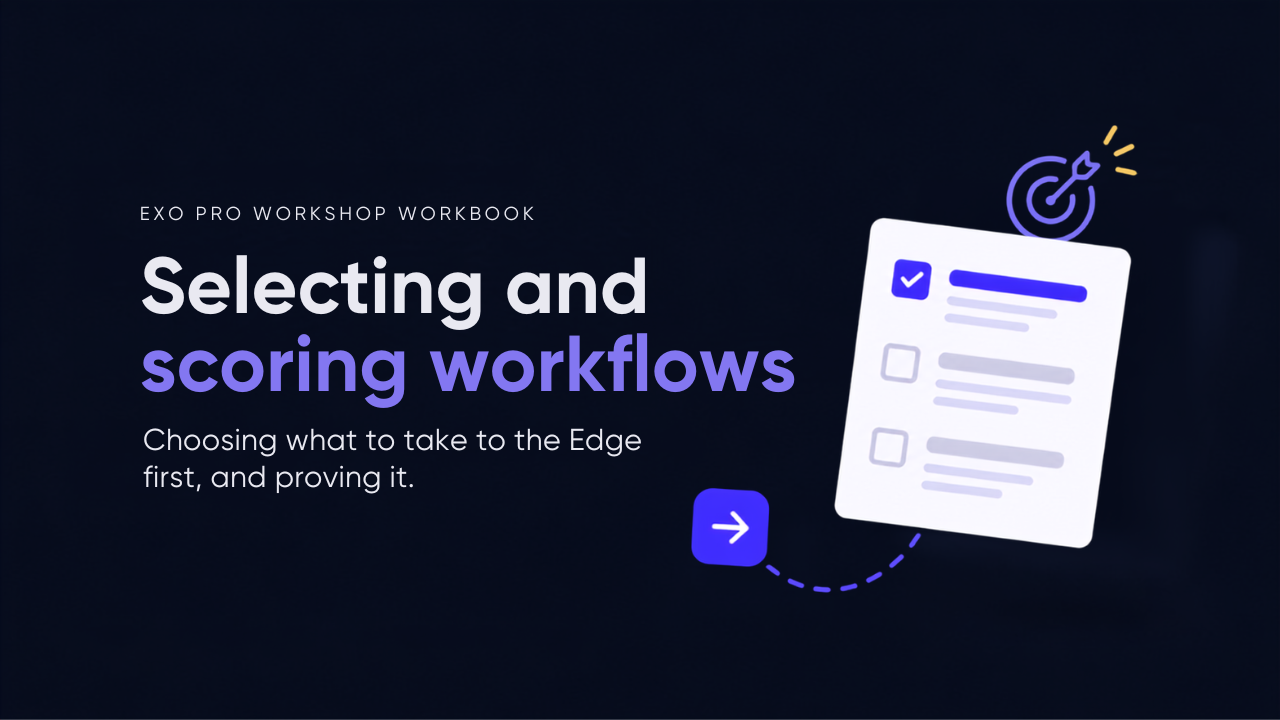 Selecting and scoring workflows Workbook